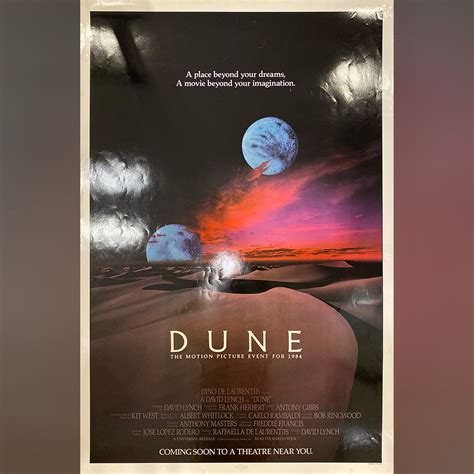 Dune 1984 Original Movie Poster Vintage Film Poster At The
