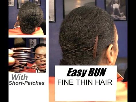Healthy hair depends on an inner cuticle with overlapping scales that keep your strands together. Hairstyles For Thinning Natural Hair | Easy Bun to Hide ...