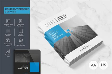 Company Brochure 24 Pages | Creative Brochure Templates ~ Creative Market