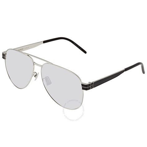 Saint Laurent Grey Pilot Sunglasses Sl M5300360 889652269900 Sunglasses Jomashop