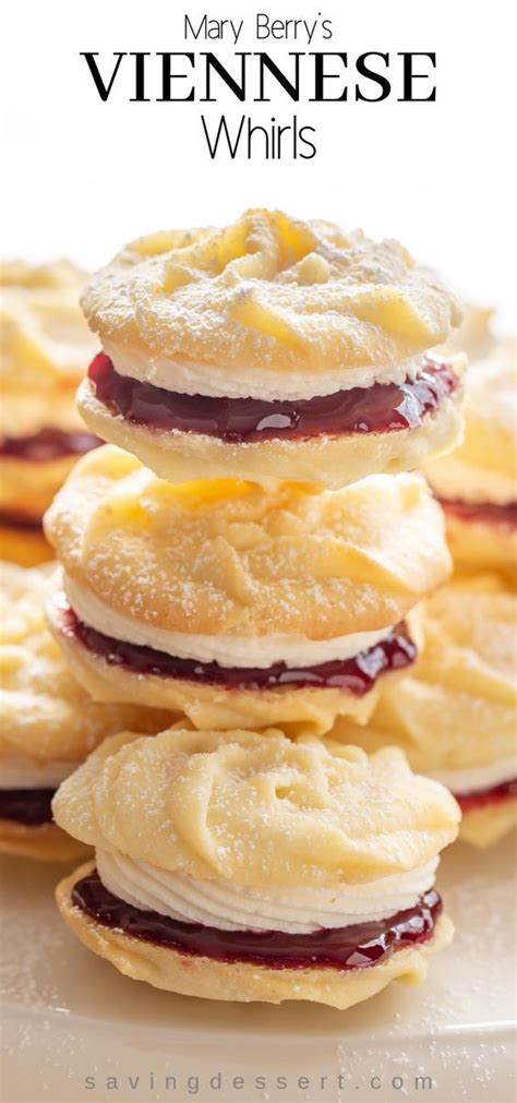 Mary told stylist , i've used a star cutter for the top, but if you're feeling creative, you could also. Viennese Whirls | Recipe | Desserts, Mary berry viennese ...