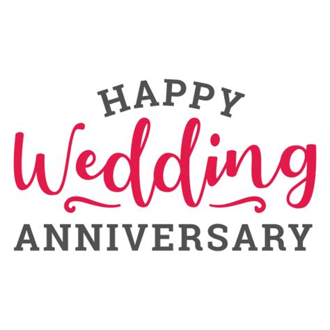 Happy Wedding Anniversary Logo Png