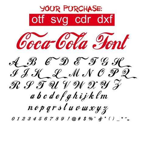 Coca Cola Font Svgcoca Cola Alphabet Svgcoca Cola Letters Images