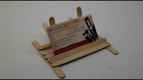 Premium cards printed on a variety of high quality paper types. How To Make A Business Card Holder/Stand - YouTube
