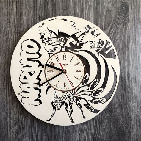 Naruto Wall Wood Clock For More Photos And Details Visit
