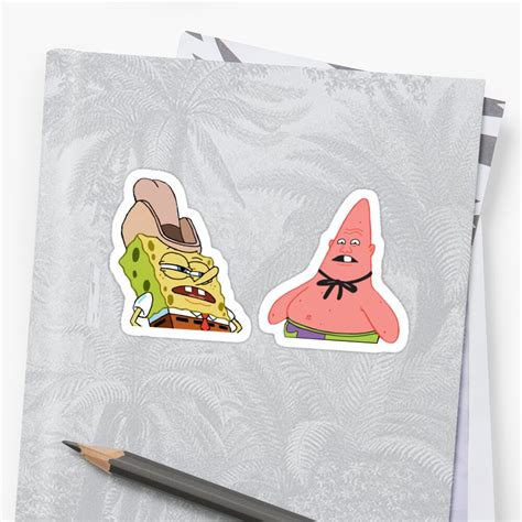 Spongebob Dirty Dan And Pinhead Sticker Set Sticker By Gaylegend
