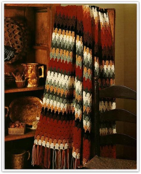Crochet Afghan Pattern Shades Of The Southwest Pattern Etsy Ripple