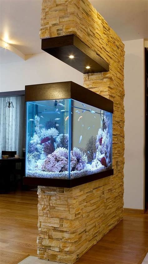 Awesome 50 Stunning Aquarium Design Ideas For Indoor Decorations