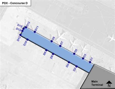 Portland Airport Pdx Concourse D Map