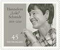 Bundesfinanzministerium - Sonderbriefmarke „100. Geburtstag Hannelore ...