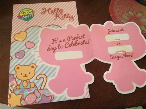 Jollibee Hello Kitty Party Invitation Card Sample Invitation Cards