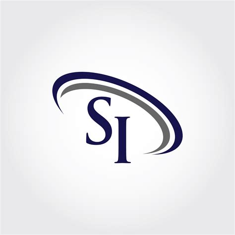 Monogram Si Logo Design By Vectorseller Thehungryjpeg