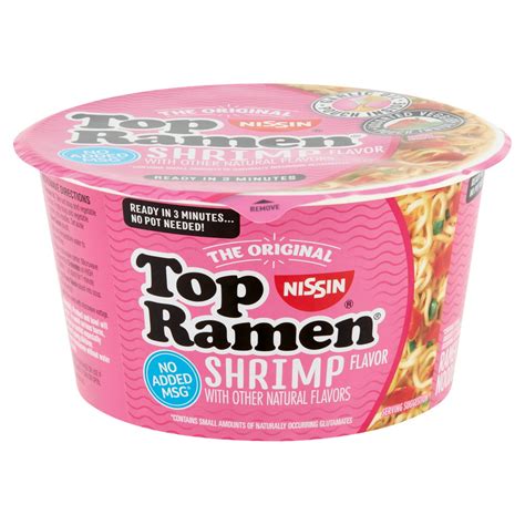 Nissin The Original Top Ramen Shrimp Flavor Ramen Noodle Soup 3 28 Oz