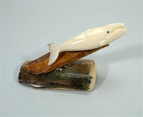 Brian Kulik Alaskan Eskimo Ivory Right Whale Carving Home And Away Gallery