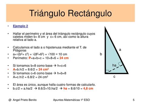 El Area De Un Triangulo Equilatero Pmr