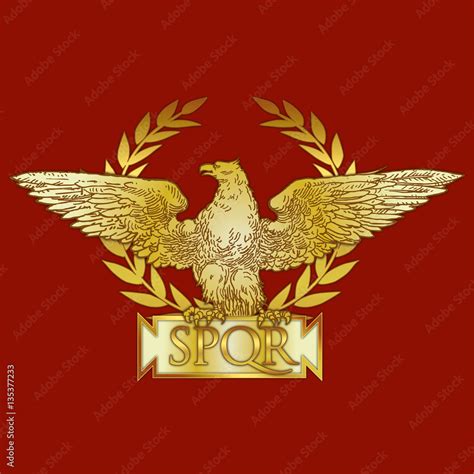 Roman Empire Coat Of Arms Stock Vektorgrafik Adobe Stock