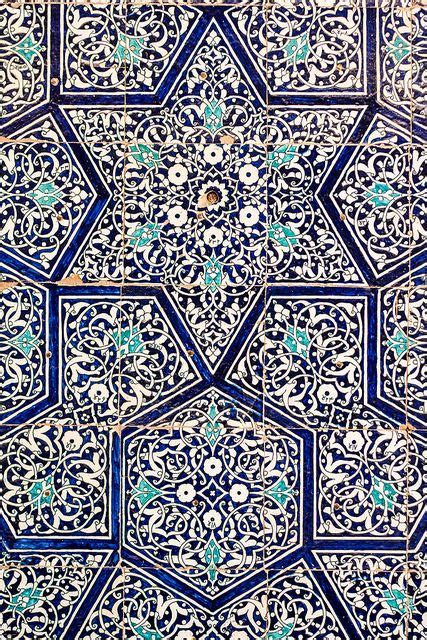 Blue Mosaic Turkish Influence Islamic Art Geometric Art Turkish Art