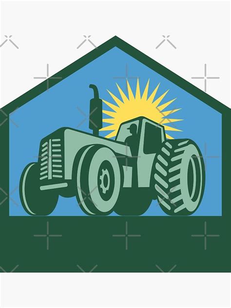 Easily Distracted By Tractors Funny Farmer Tractor Lovers Gardener Sticker By Merchallday In