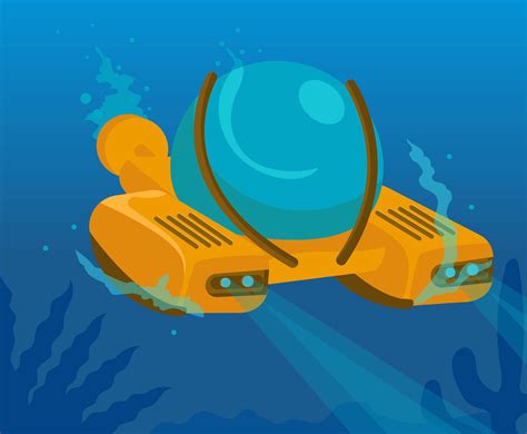 Underwater Submarines Vector Vector Art & Graphics | freevector.com