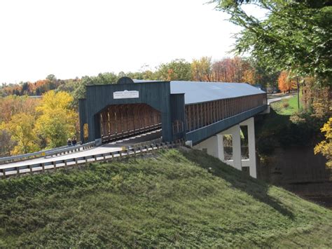 One Of 19 Covered Bridges In Ashtabula County Ohio Usa The Smolen