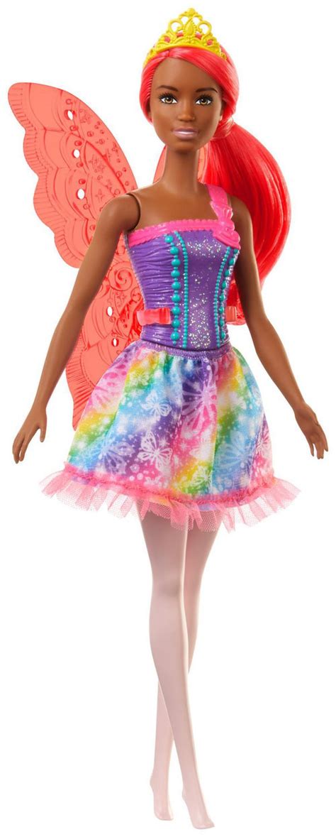 Poupée Fée Barbie Dreamtopia Cheveux Roses Avec Ailes Et Diadème