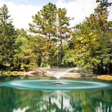 Mini floating fountains are made for small applications that do not exceed 60' x 60'. Floating Fountain For Small Pond | Backyard Design Ideas