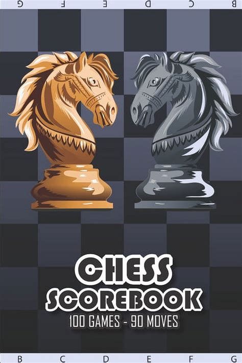 Chess Scorebook 100 Games 90 Moves Chess Notation Books Chess