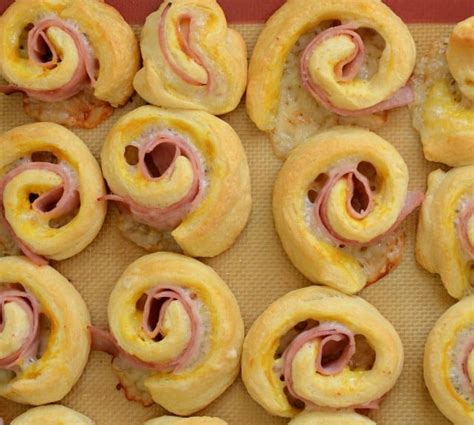 quick and easy hot ham and cheese pinwheels bless this mess