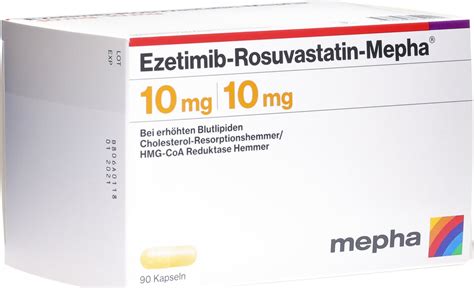 Ezetimib Rosuvast Mepha Kapseln mg mg Stück in der Adler Apotheke