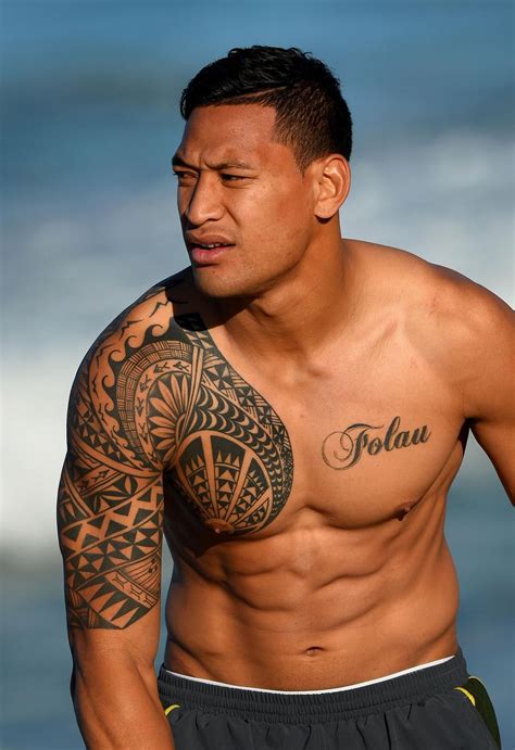 Angry Israel Folau Could Go Back To League South China Morning Post Tribal Chest Tattoos