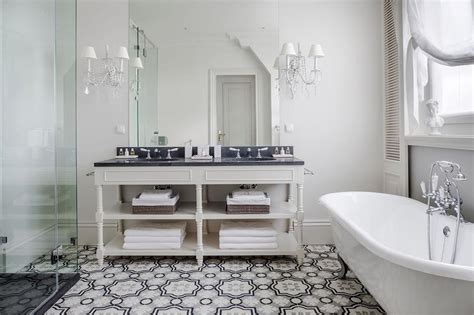 We did not find results for: Cream and Gray Moroccan Floor Tiles - Transitional - Bathroom