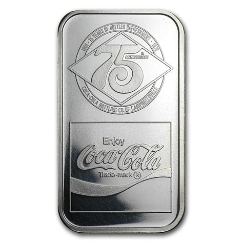 Buy 1 Oz Silver Bar Coca Cola Campbellsville Ky Apmex
