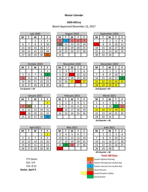 St Johns County School District Calendar 2020 2021