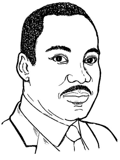 Martin Luther King Coloring Pages Learny Kids