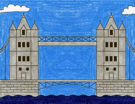 Learn To Draw Tower Bridge Dessin Enfant Apprendre Langlais Coloriage