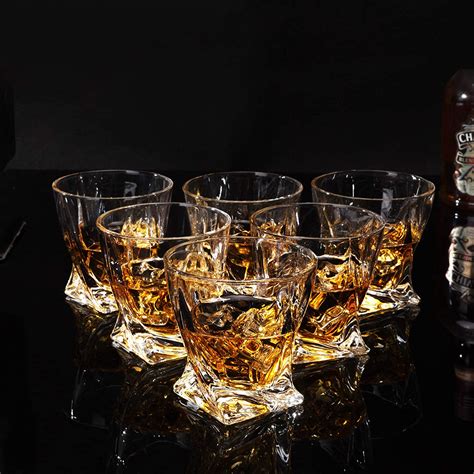 Buy Kanars Crystal Whiskey Glass Set Of 6 Rocks Glasses 10 Oz In Luxury Box Lowball Bar