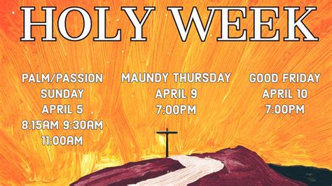 Holy Week First United Methodist Allen