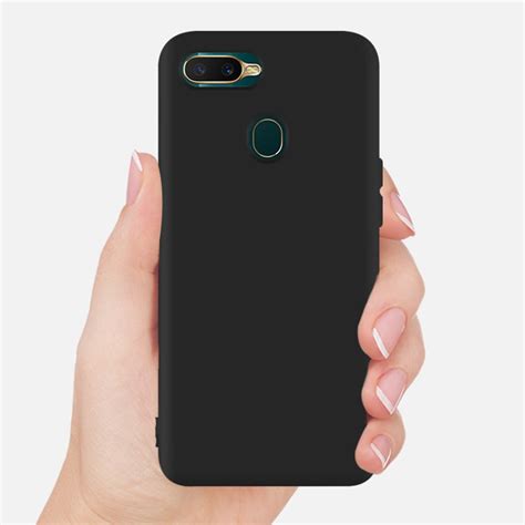 Oppo A5s Case Matte Black Silicone Soft Tpu Cover Oppoa5s A5 S Phone