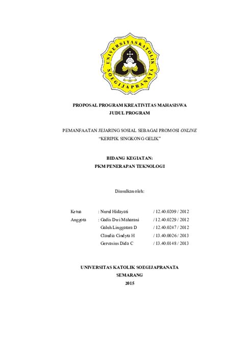 Proposal kewirausahaan proposal usaha keta (keripik kita). Contoh Proposal Keripik Singkong - Rasanya yang renyah dan ...