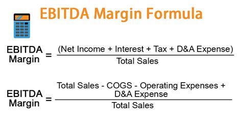Ebitda Margin Formula Example And Calculator With Excel Template