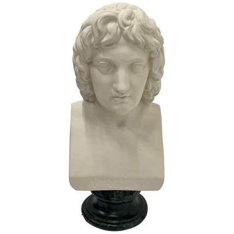 Italian White Marble Bust Of Diana On A Faux Sienna Marble Base At 1stdibs