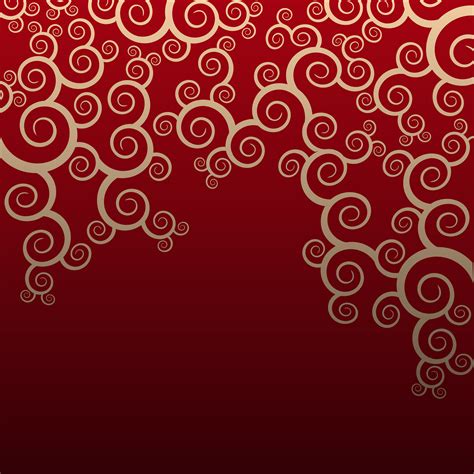 Seamless Floral Pattern On Red Background 597491 Vector Art At Vecteezy