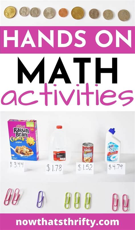 Hands On Math Activities To Do At Home Math Activities Math