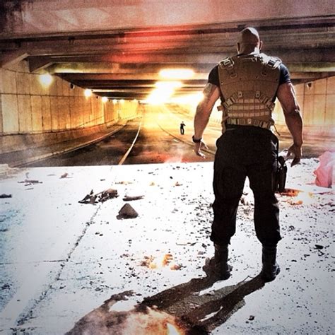 Dwayne Johnson Posts Behind The Scenes Fast And Furious 7 Photo