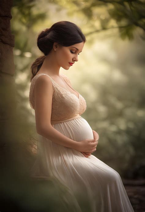 download ai generated woman pregnant royalty free stock illustration image pixabay