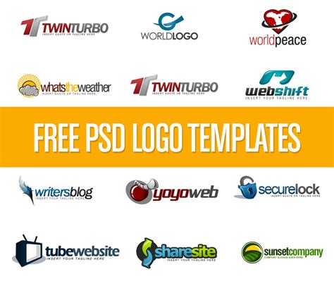 12 3d Logo Design Psd Free Download Images 3d Logo Templates Free