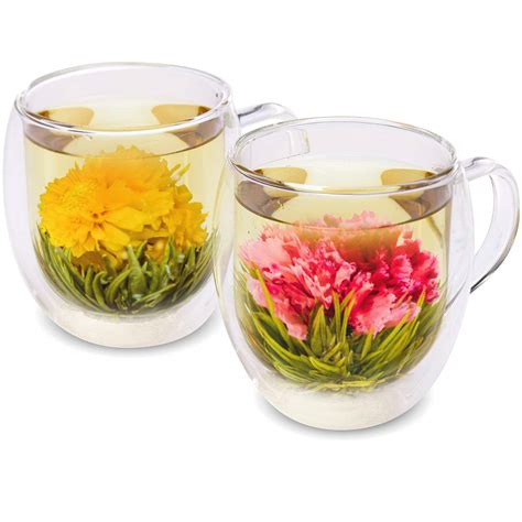 Teabloom Heart Shaped Flowering Tea 12 Assorted Blooming Tea Flowers