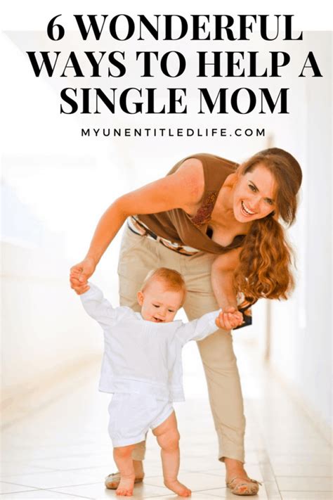 6 wonderful ways you can help a single mom