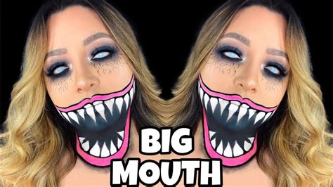 Big Mouth Halloween Makeup Nikk Nite 2019 Youtube