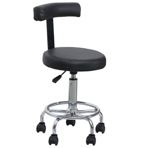 Mcombo Barberpub Adjustable Hydraulic Rolling Swivel Salon Stool Chair